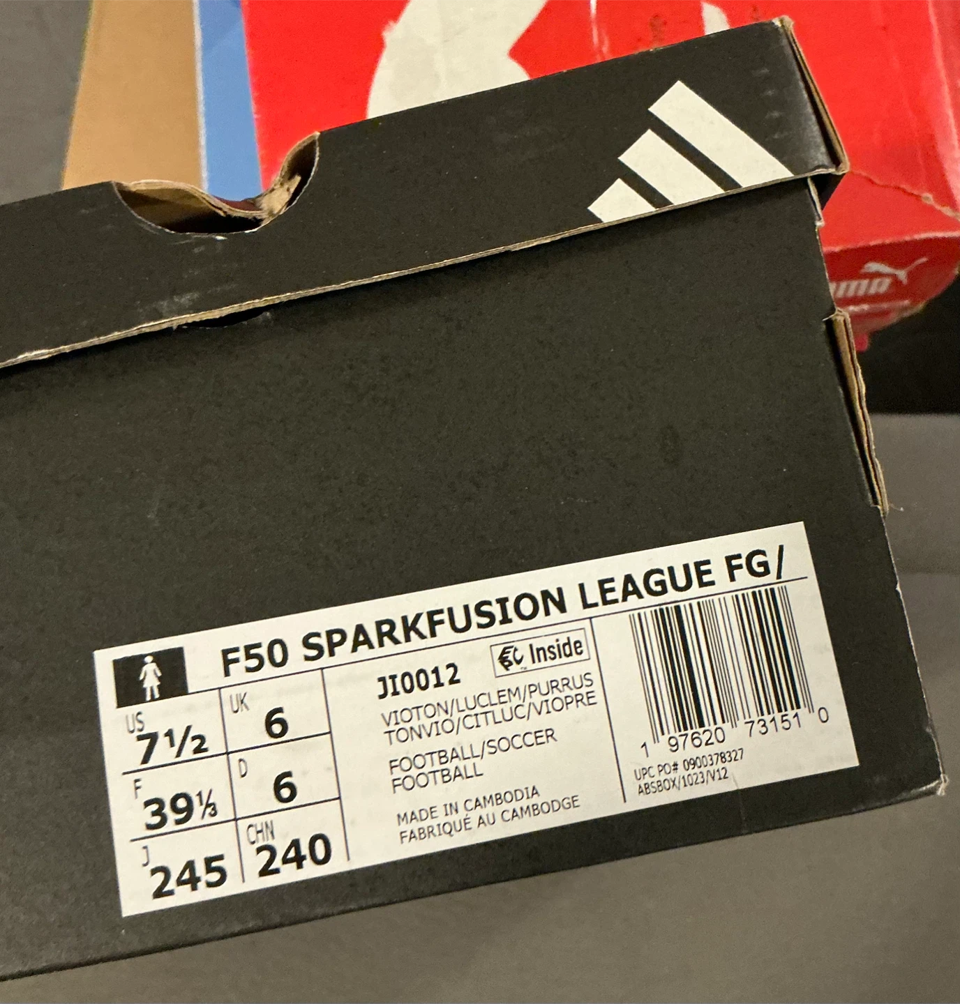 Adidas F50 Sparkfusion League FG Soccer Cleats Size 7.5 - photo 4