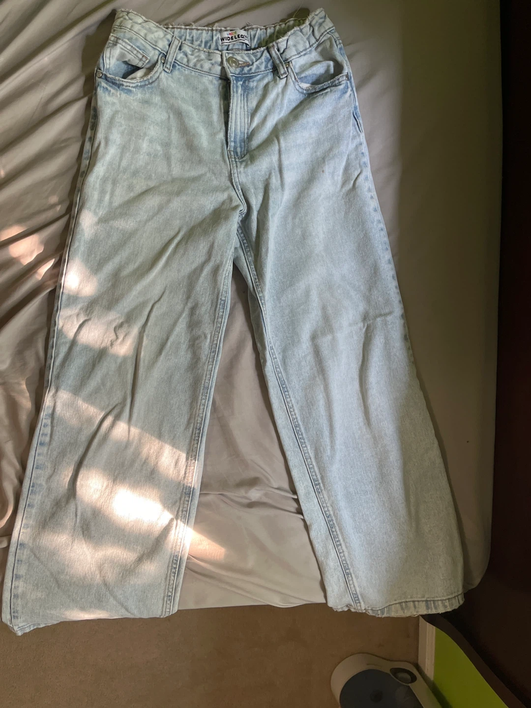 UKIDS Light Wash Wide Leg Jeans