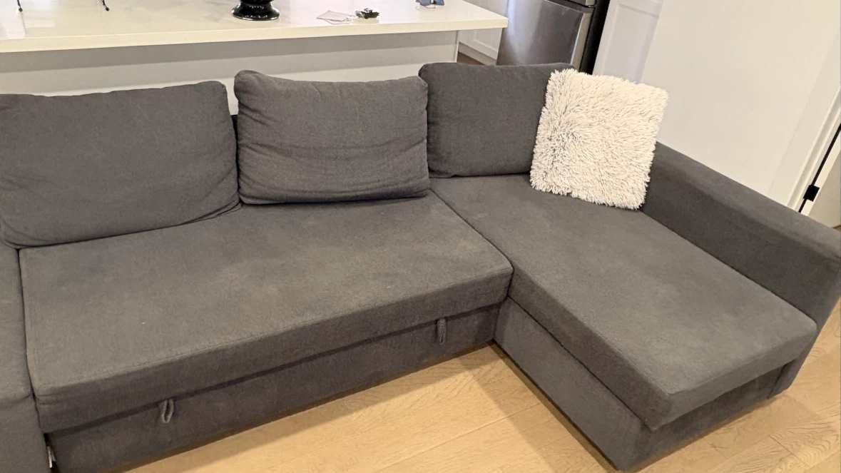 Grey Sectional Sofa with Storage
