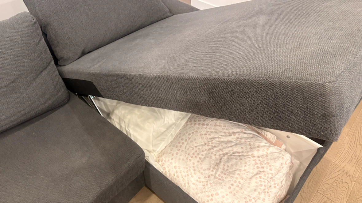 Grey Sectional Sofa with Storage - photo 3