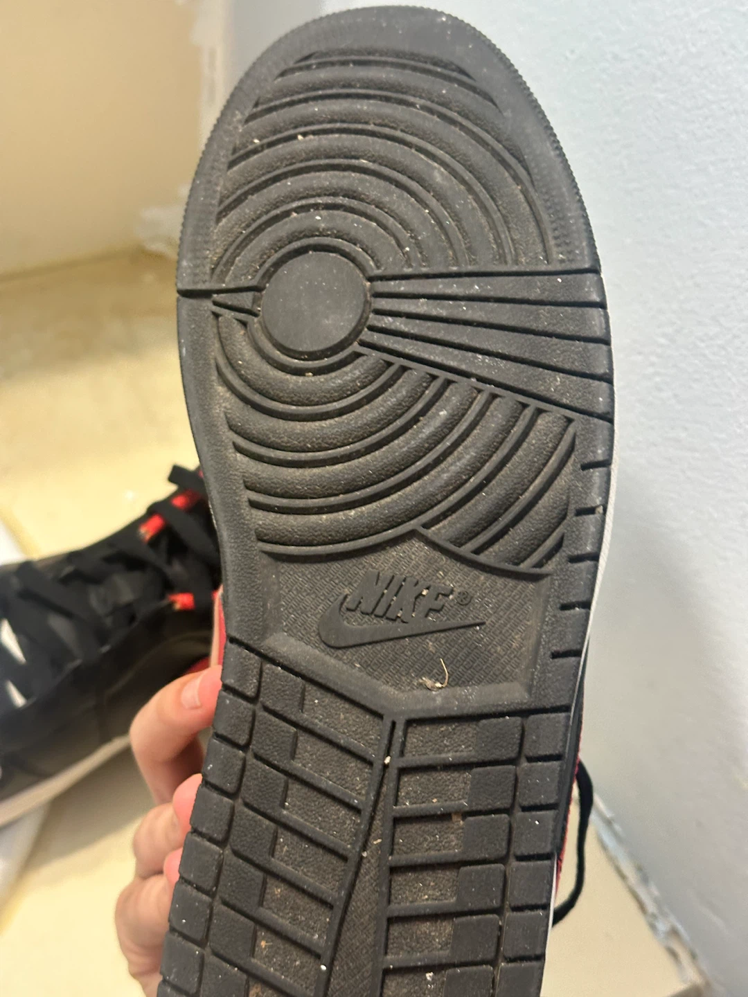 Nike Air Jordan 1 Low Black Gym Red - photo 4