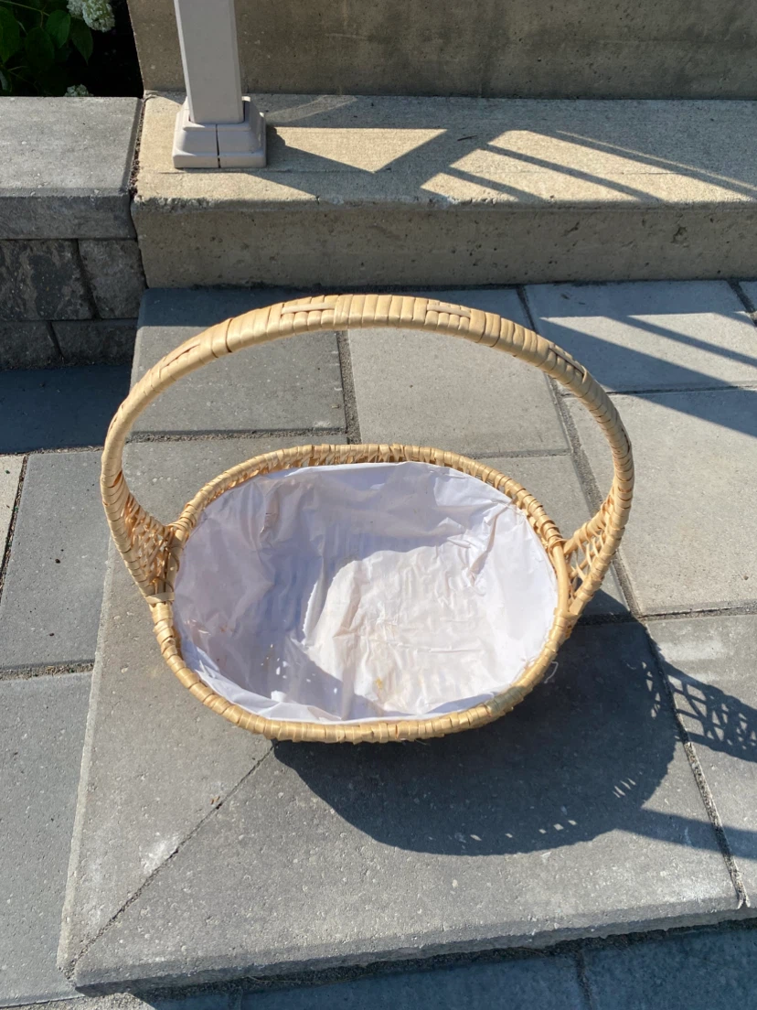 Woven Wicker Basket 15” x 13” - photo 2