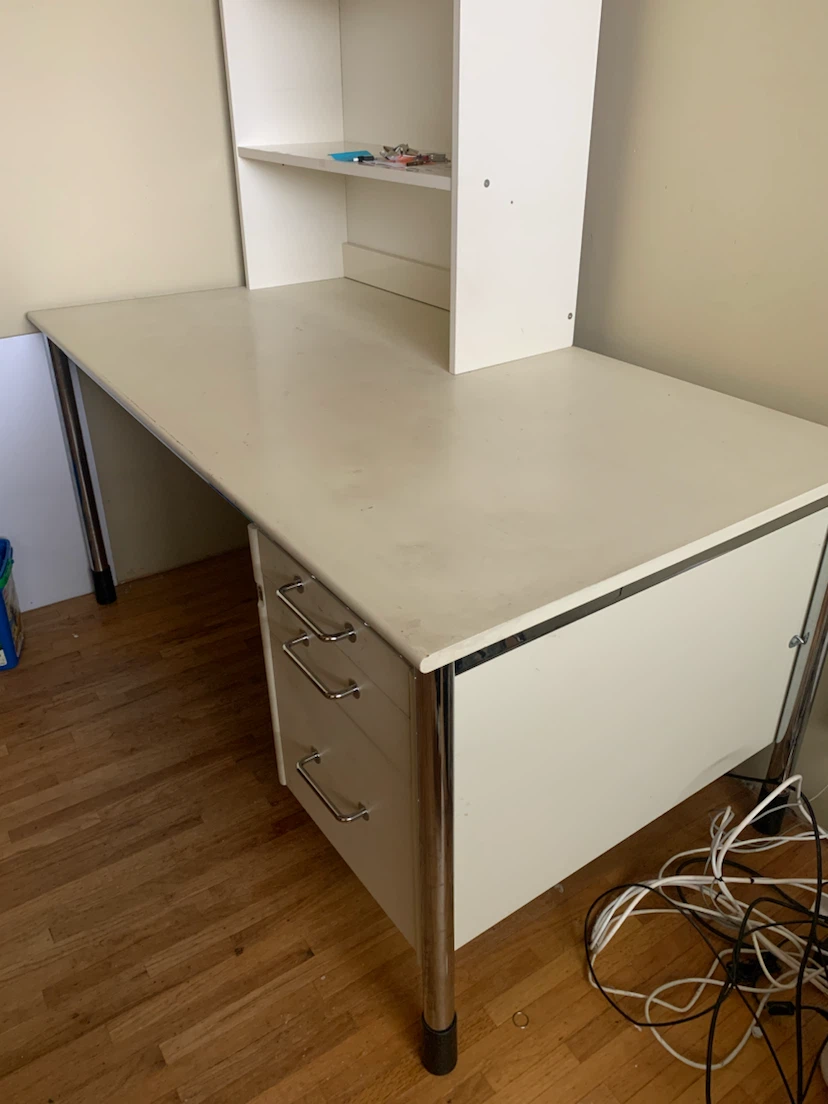IKEA desk with hutch and chair