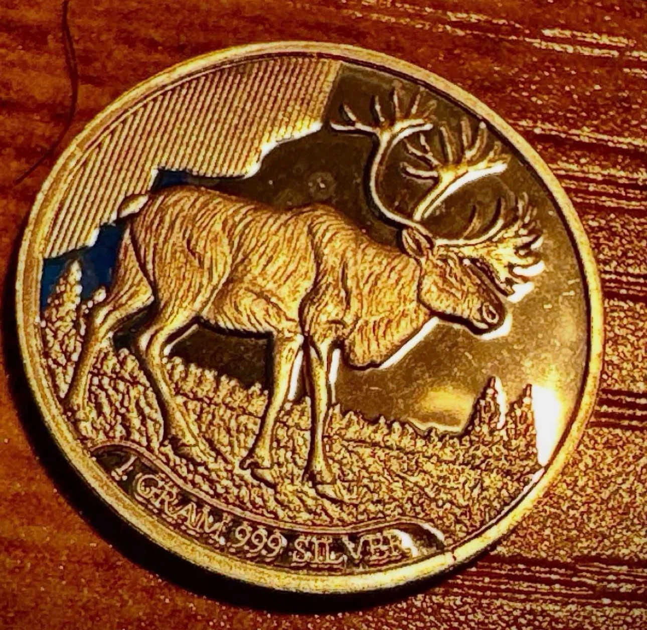 Caribou 999 Silver Coin