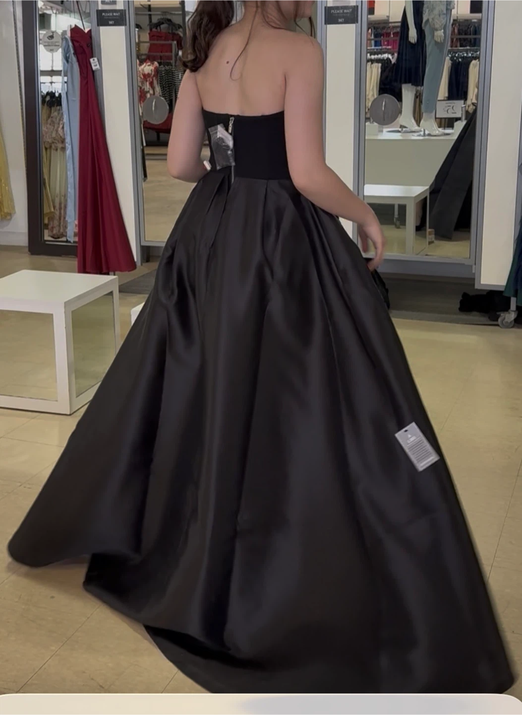 Le Chateau Black Strapless Dress