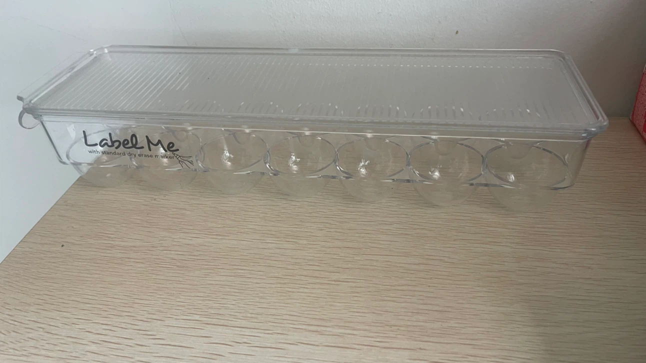 Clear 12-Egg Container with Lid - photo 2