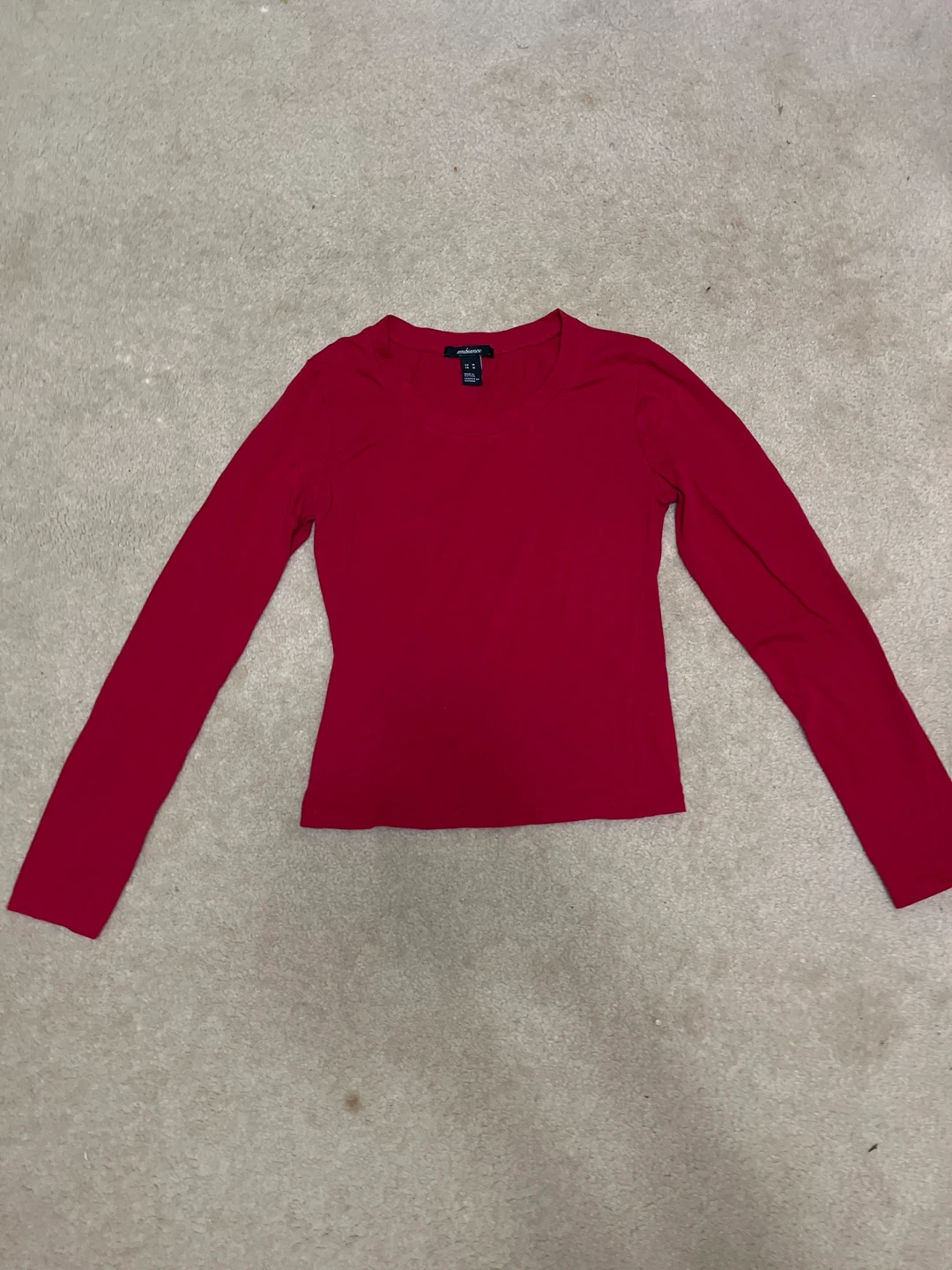 Ambiance Red Long Sleeve Top