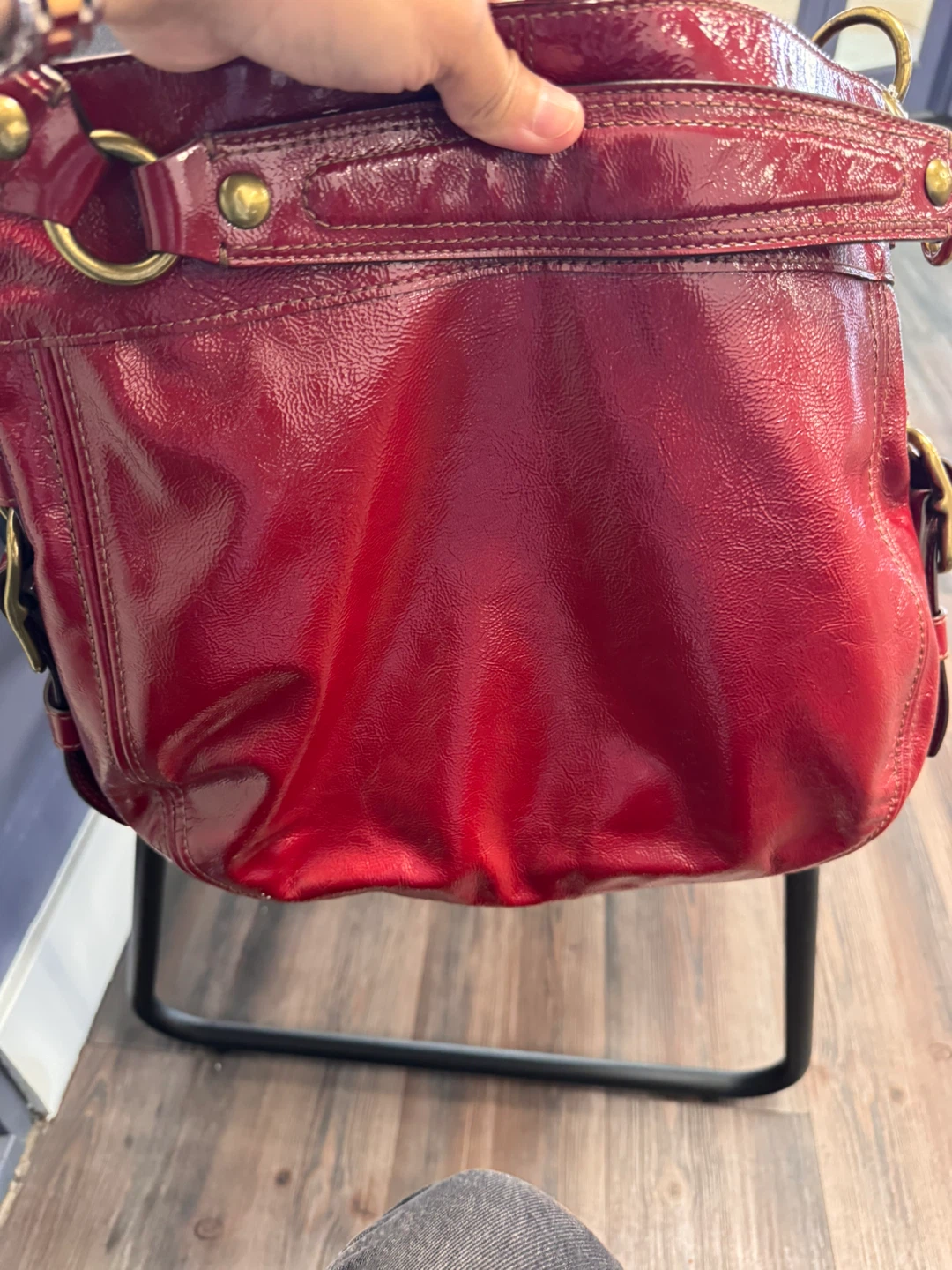 Coach Red Patent Leather Shoulder Bag - photo 4