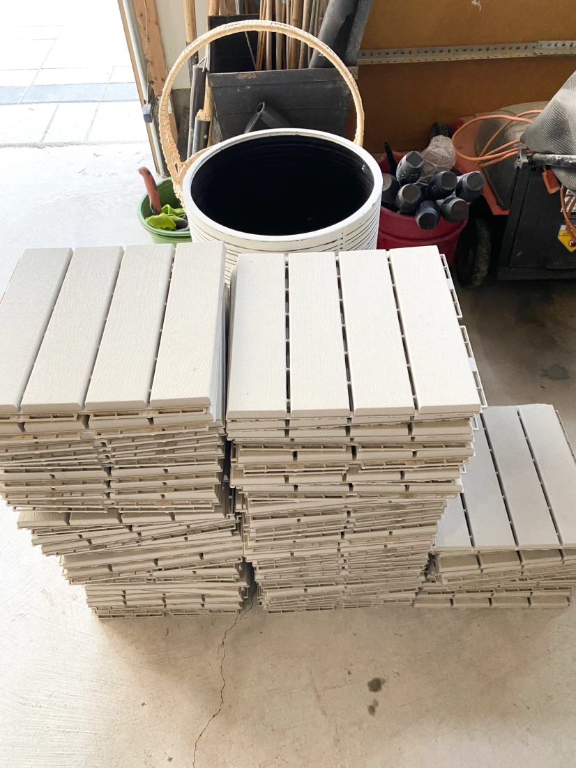 IKEA RUNNEN Outdoor Decking Tiles ($20 per 9 sq ft)