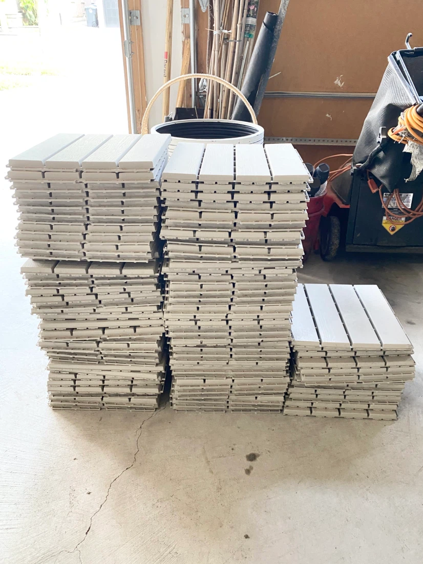 IKEA RUNNEN Outdoor Decking Tiles ($20 per 9 sq ft) - photo 2