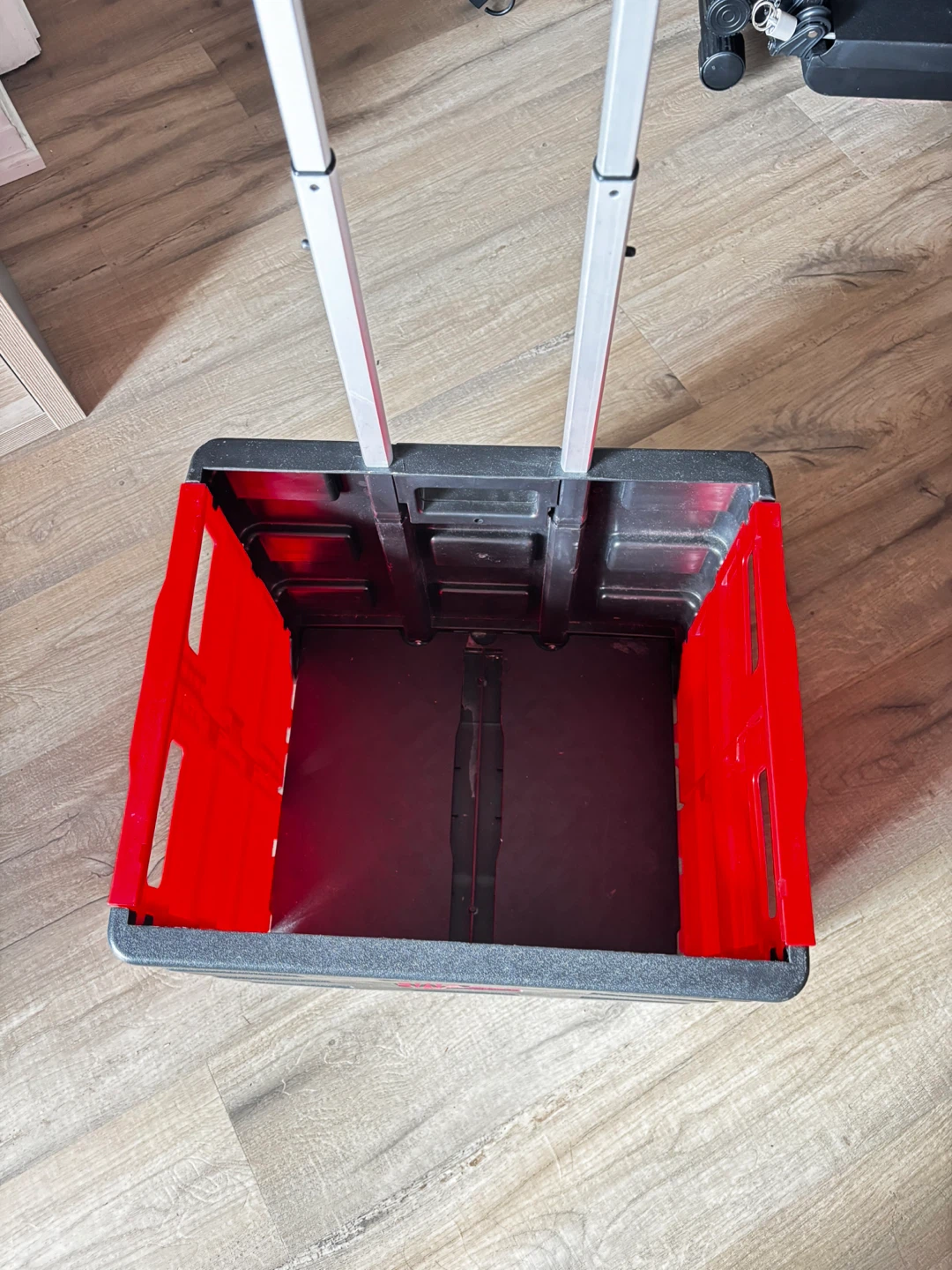 Large Folding Rolling Crate Cart with Handle - photo 2