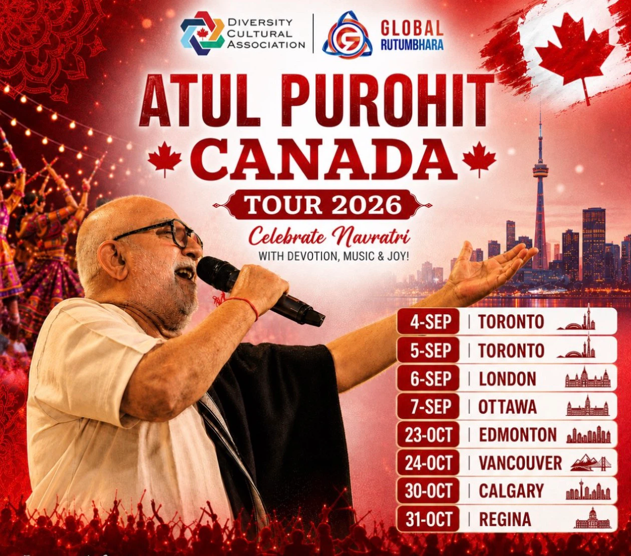 2x Atul Purohit Navratri Tickets – Saturday, Sept 5