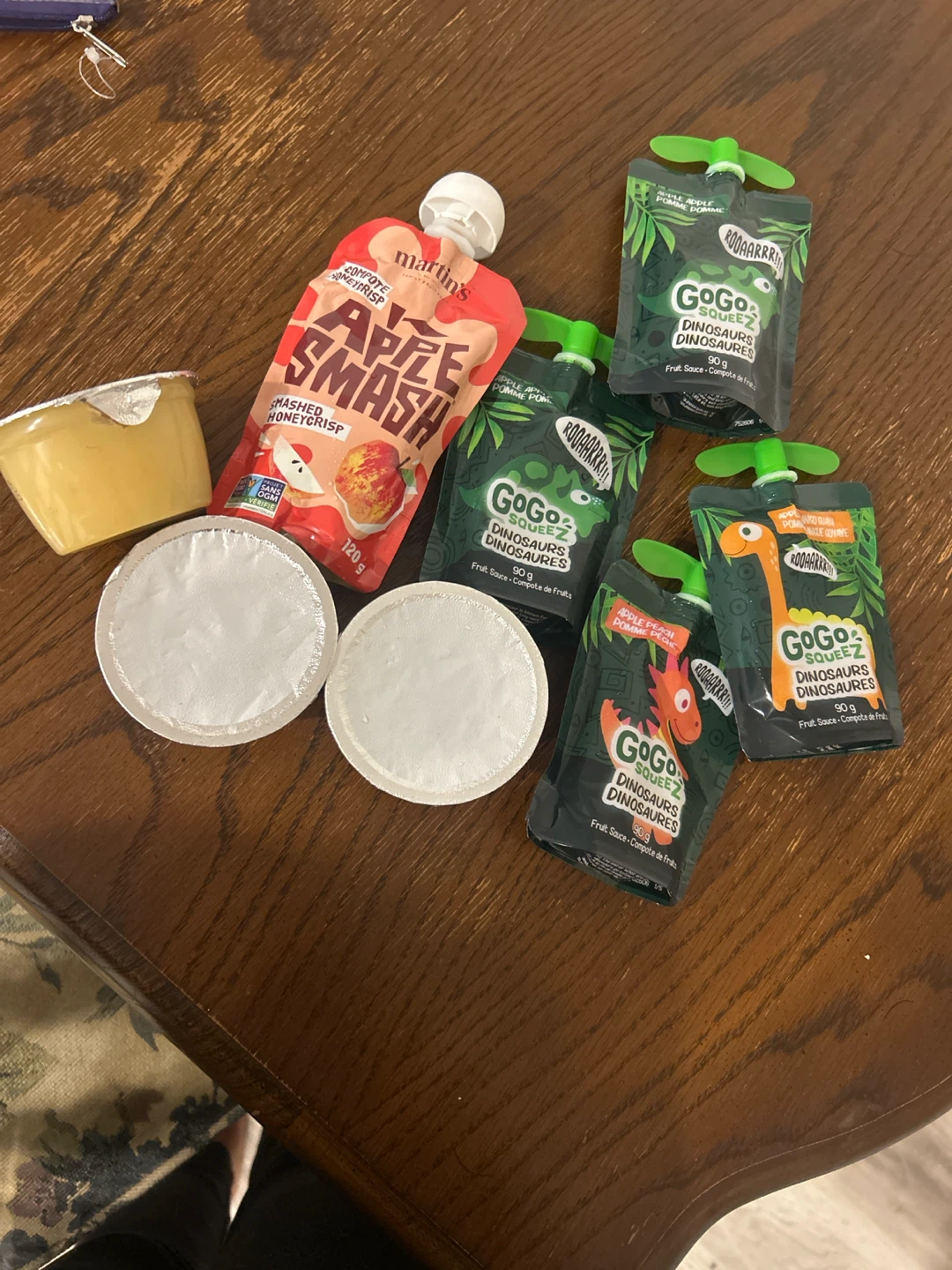 Assorted Fruit Sauce Pouches and Cups