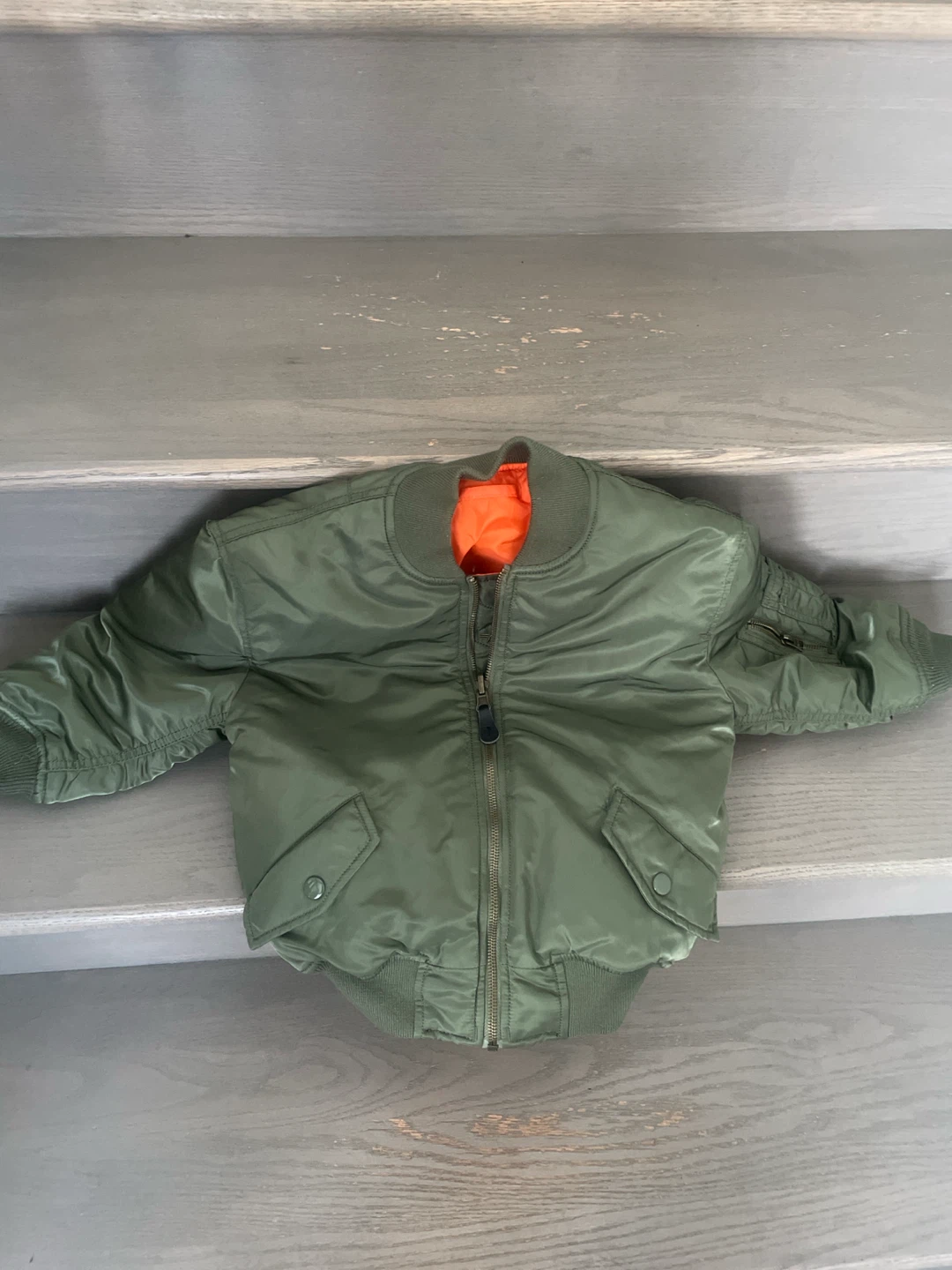 Alpha Industries Olive Green Bomber Jacket
