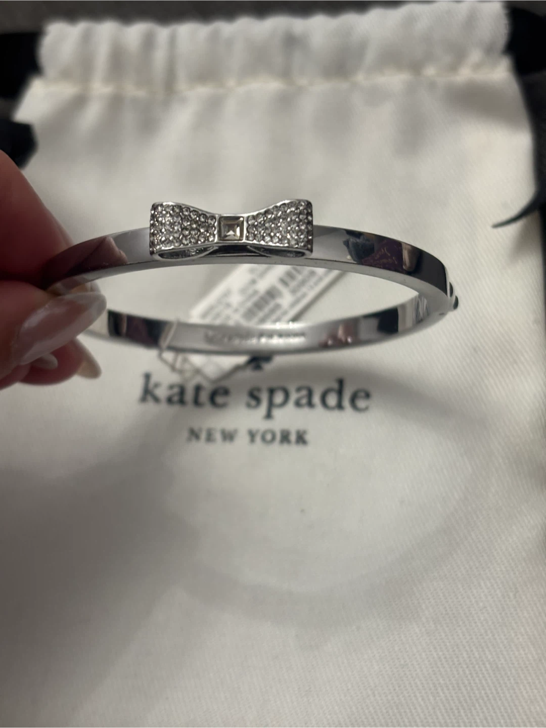Kate Spade Silver Bow Bangle Bracelet - photo 2