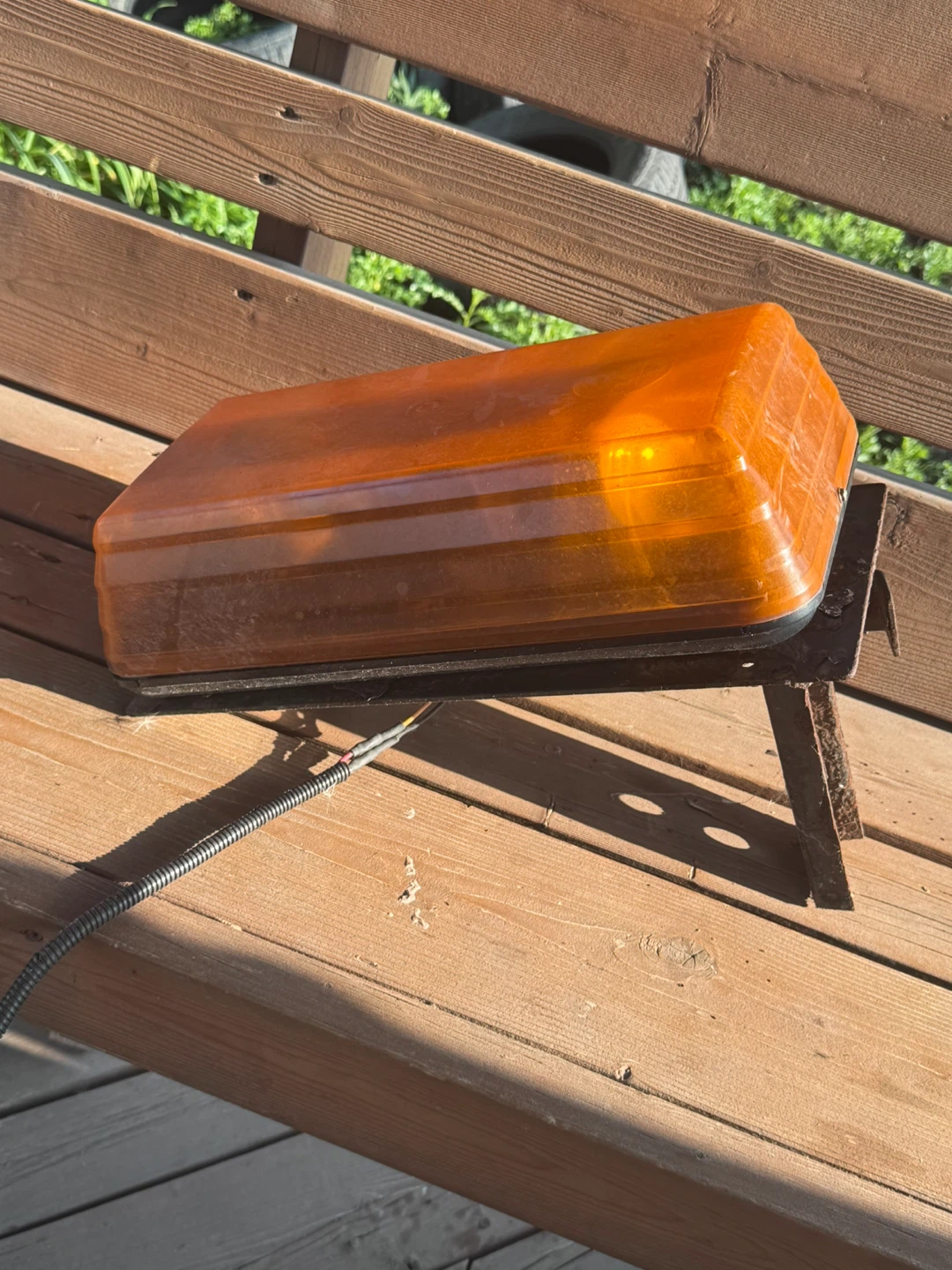 Amber Emergency Warning Light