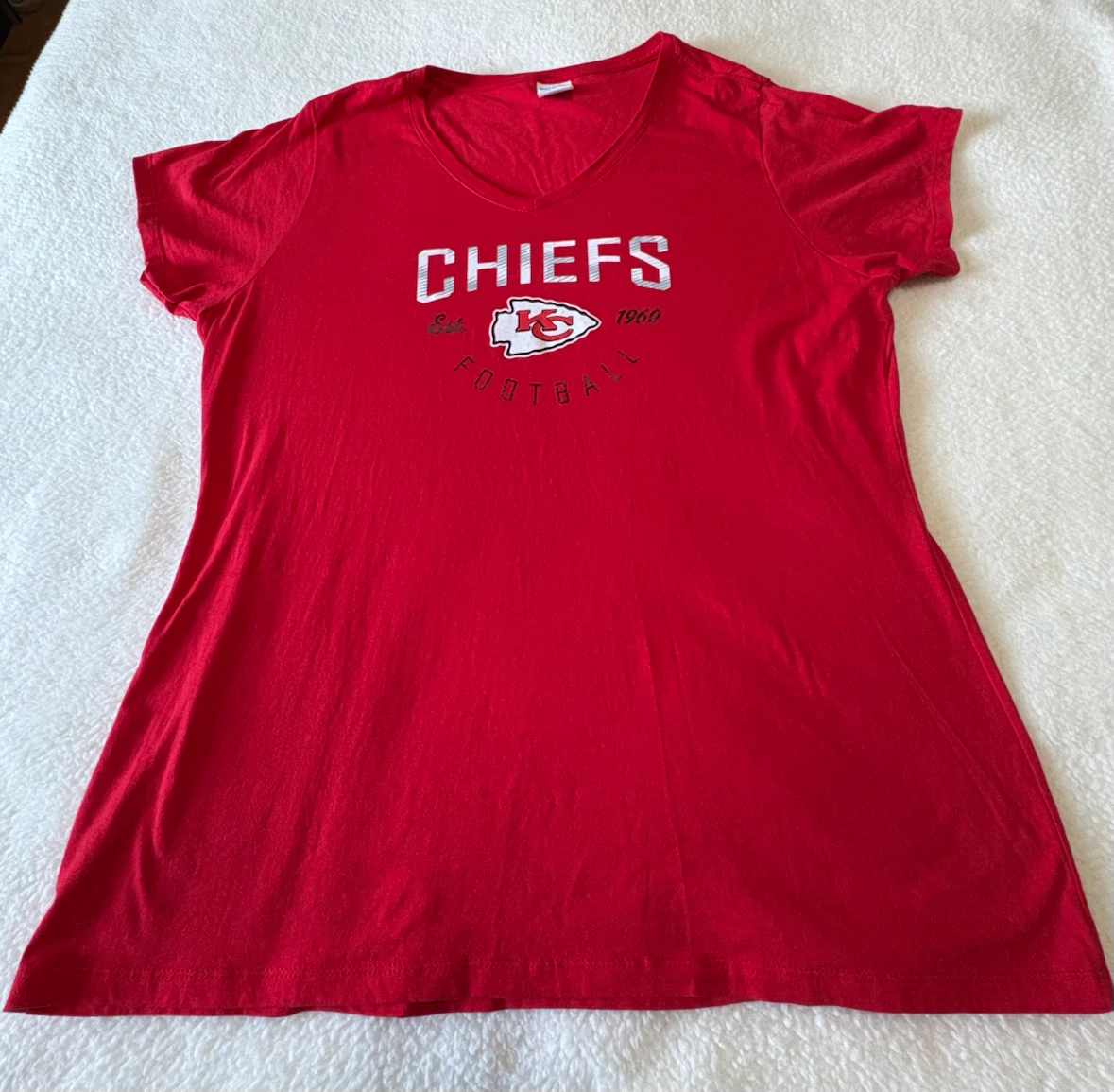 Port & Company Ladies Chiefs Football T-Shirt XL