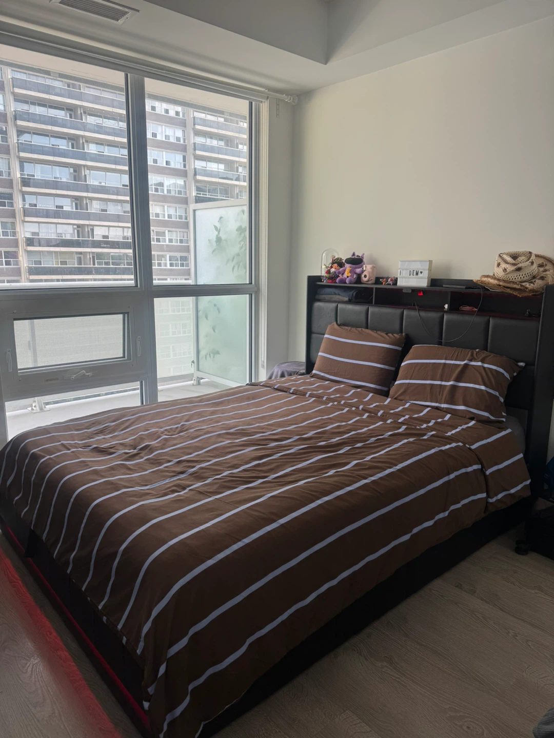 Queen Bed with LED headboard and under Storage