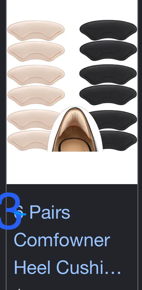Heel Cushions, 3 Pairs - photo 2