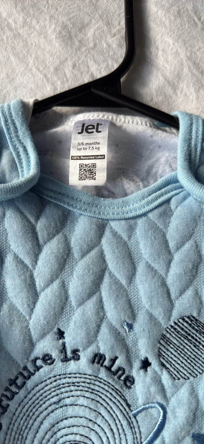 Baby Quilted Footed sleeper suit/romper/jumpsuit - photo 2