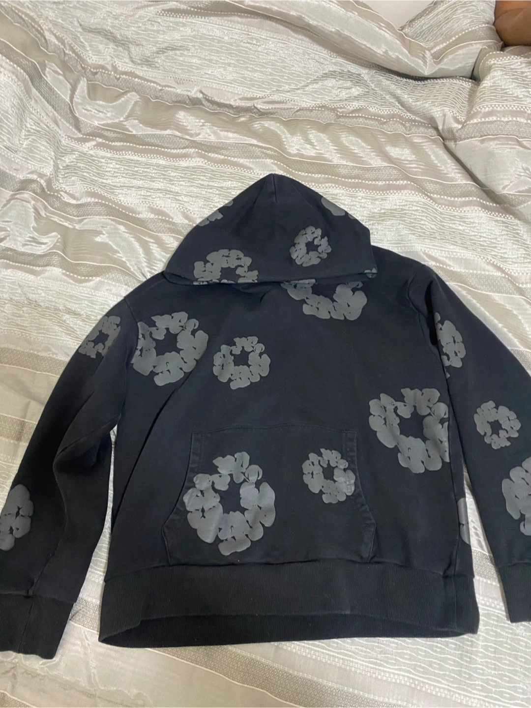 Denim Tears Monochrome hoodie Cotton Wreath