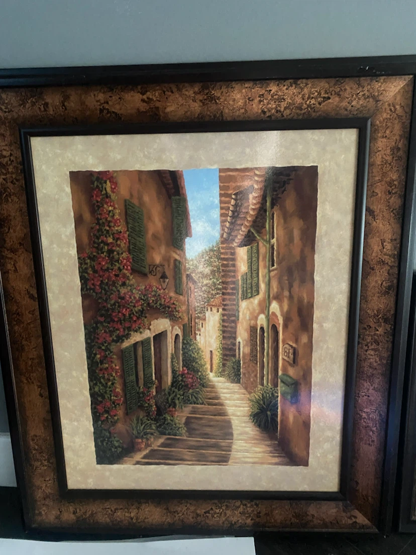 Framed Print of Italian Street Scene