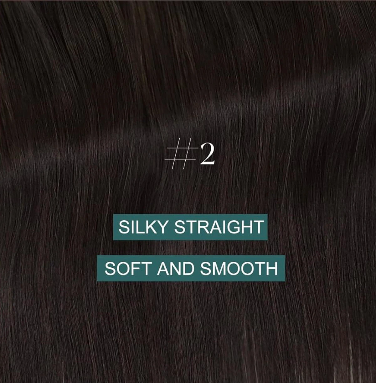 X2 20” Brown Clip-In Human Hair Extensions - photo 2