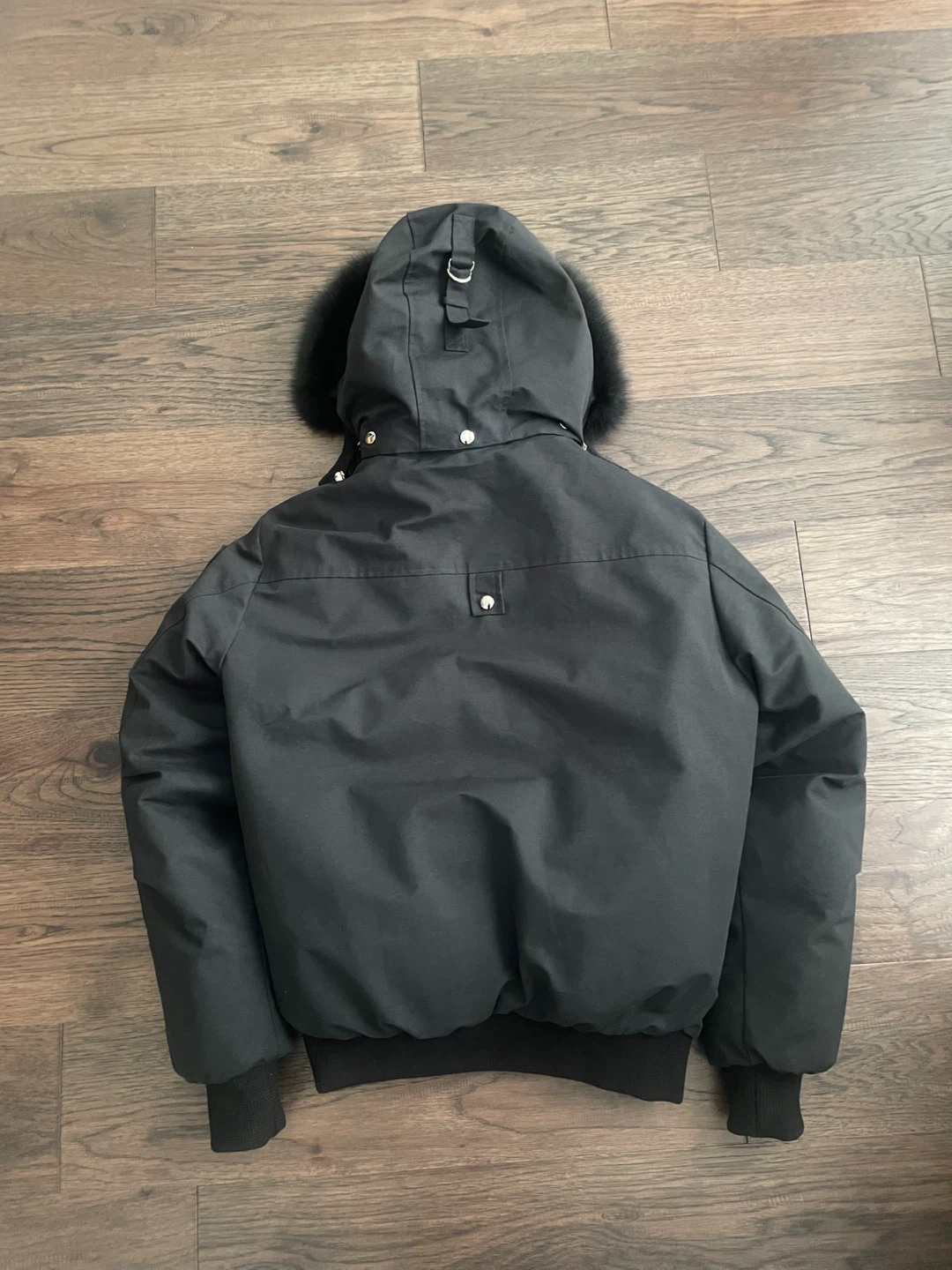 Moose Knuckles Black Down Filled Bomber Jacket - photo 2
