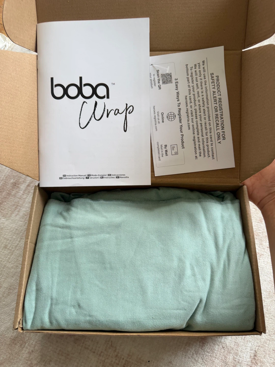 Boba Baby Wrap Carrier - Stretch Cotton Newborn Sling - photo 2
