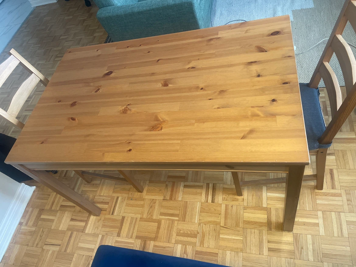IKEA Jokkmokk Dining Table + Chairs and cushions - photo 2