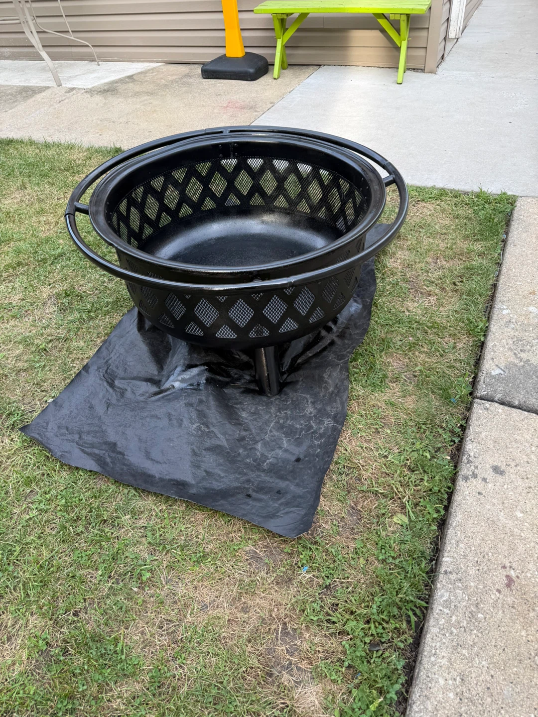 Black Metal Fire Pit