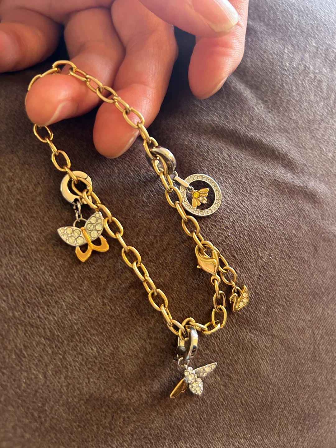 Swarovski bracelet w/ Butterfly and Bee Charms - photo 2