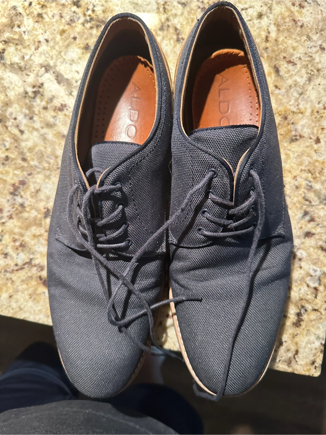 ALDO Men's Dark Grey Oxford Shoes