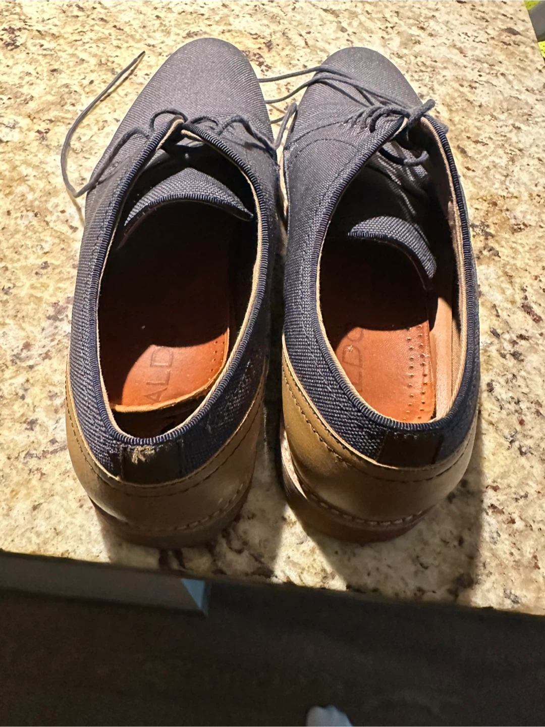 ALDO Men's Dark Grey Oxford Shoes - photo 4