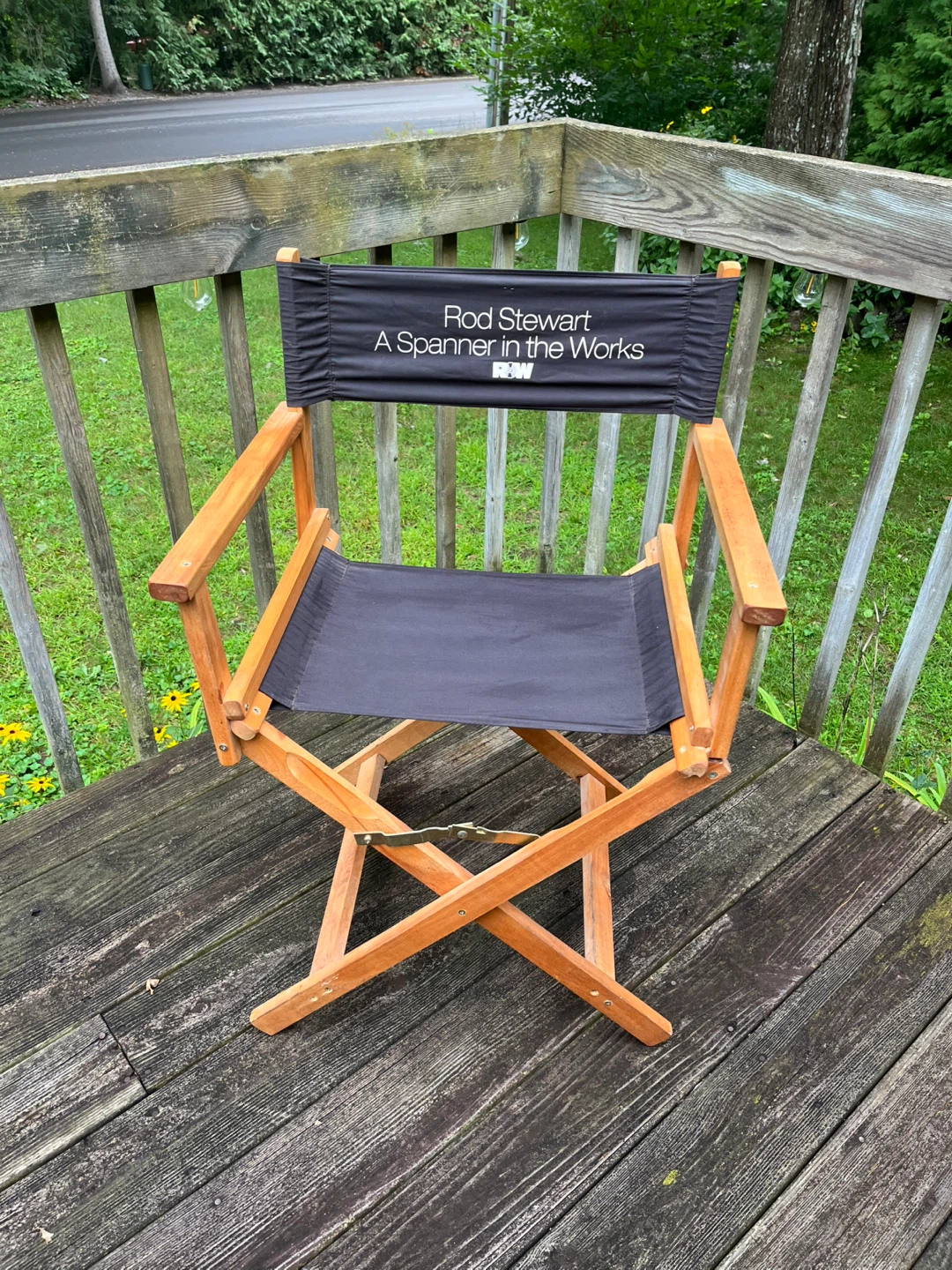 Rod Stewart A Spanner in the Works Director's Chair - photo 2