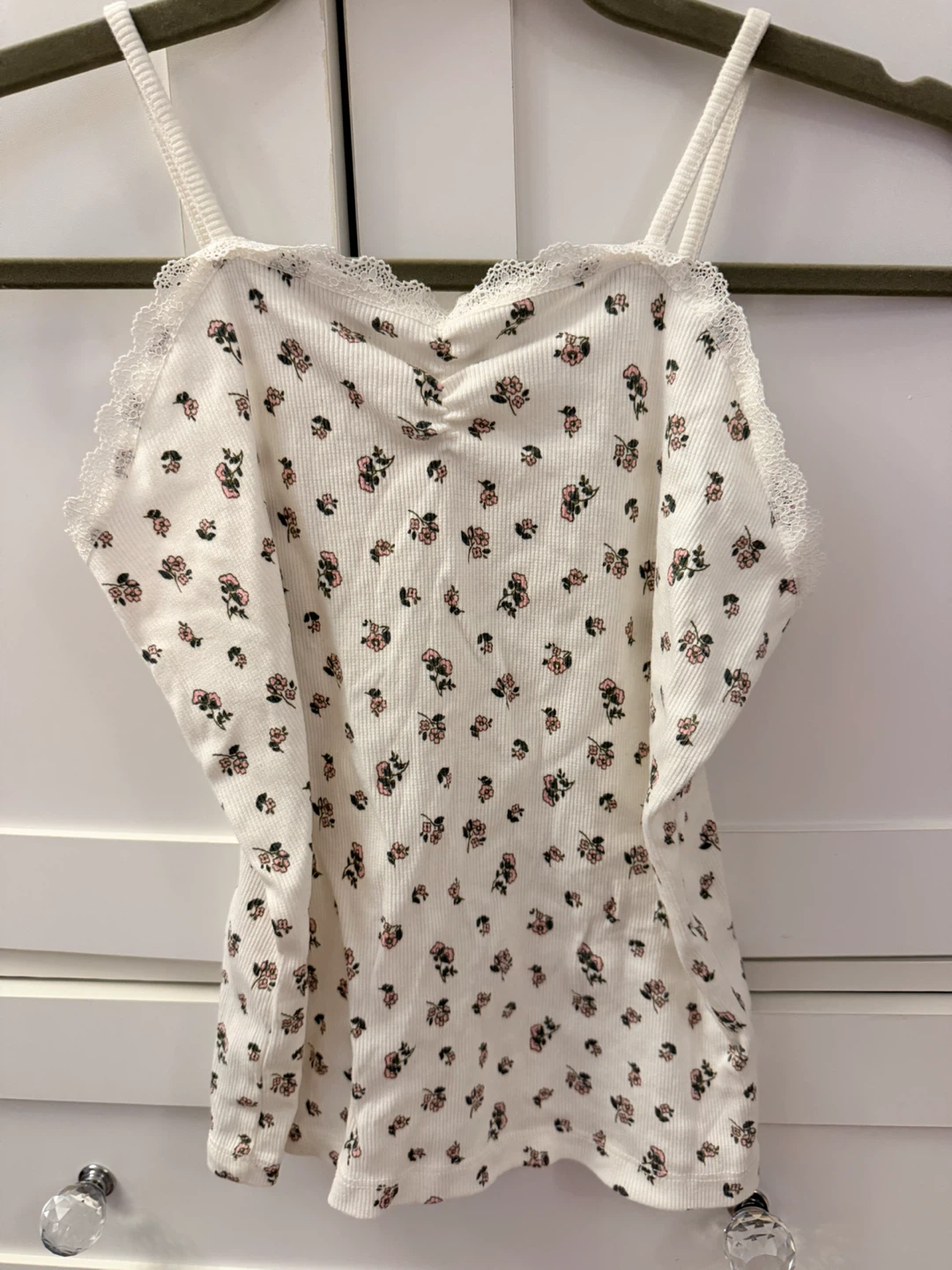 Primark Floral Lace Trim Cami Top