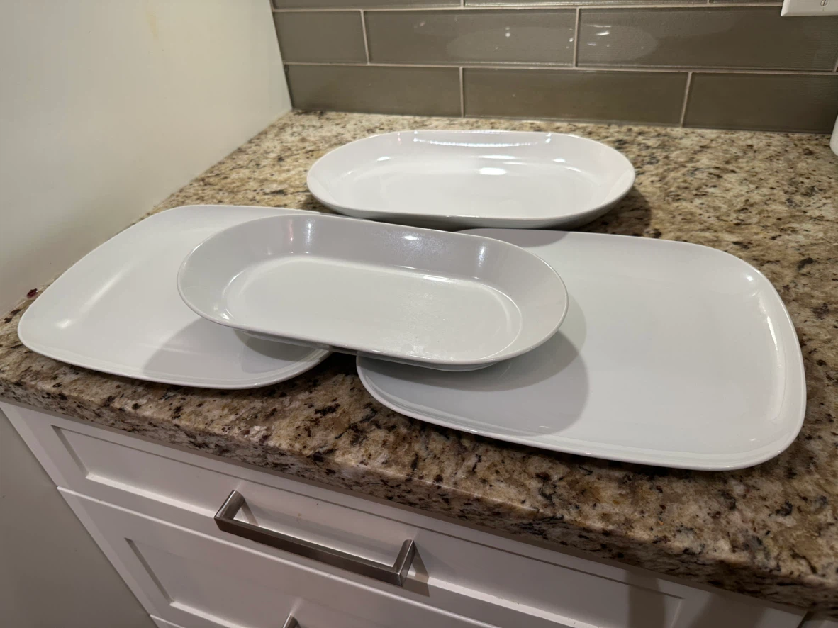 White Dinnerware Set with Plates, Bowls, and Mugs
