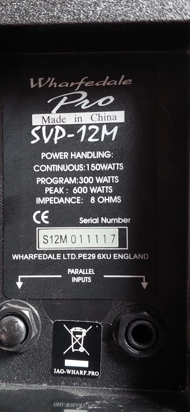 3 wharfed-ale Pro Monitors SVP -12M