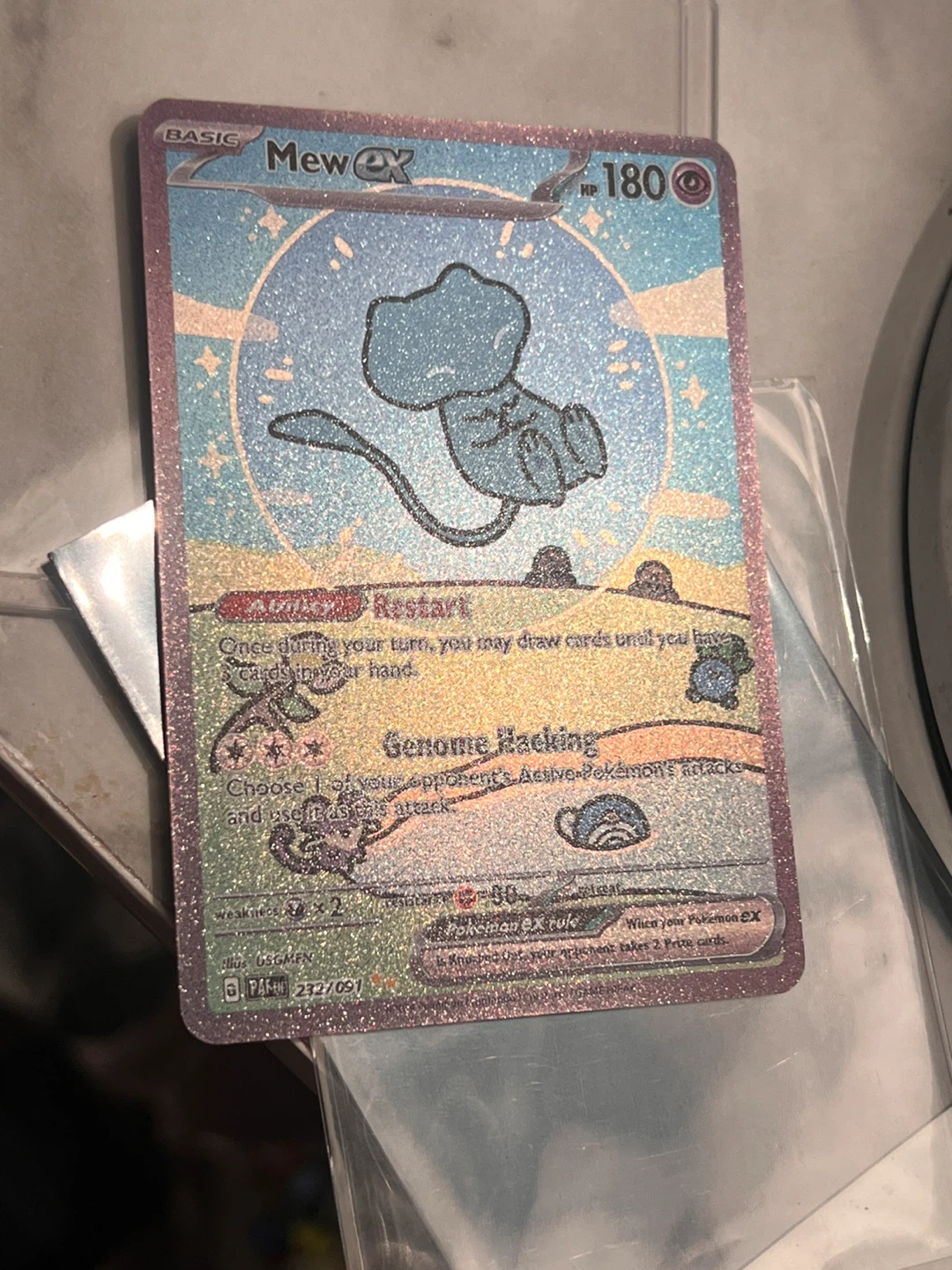 Pokemon Mew EX Card - Bubble Mew