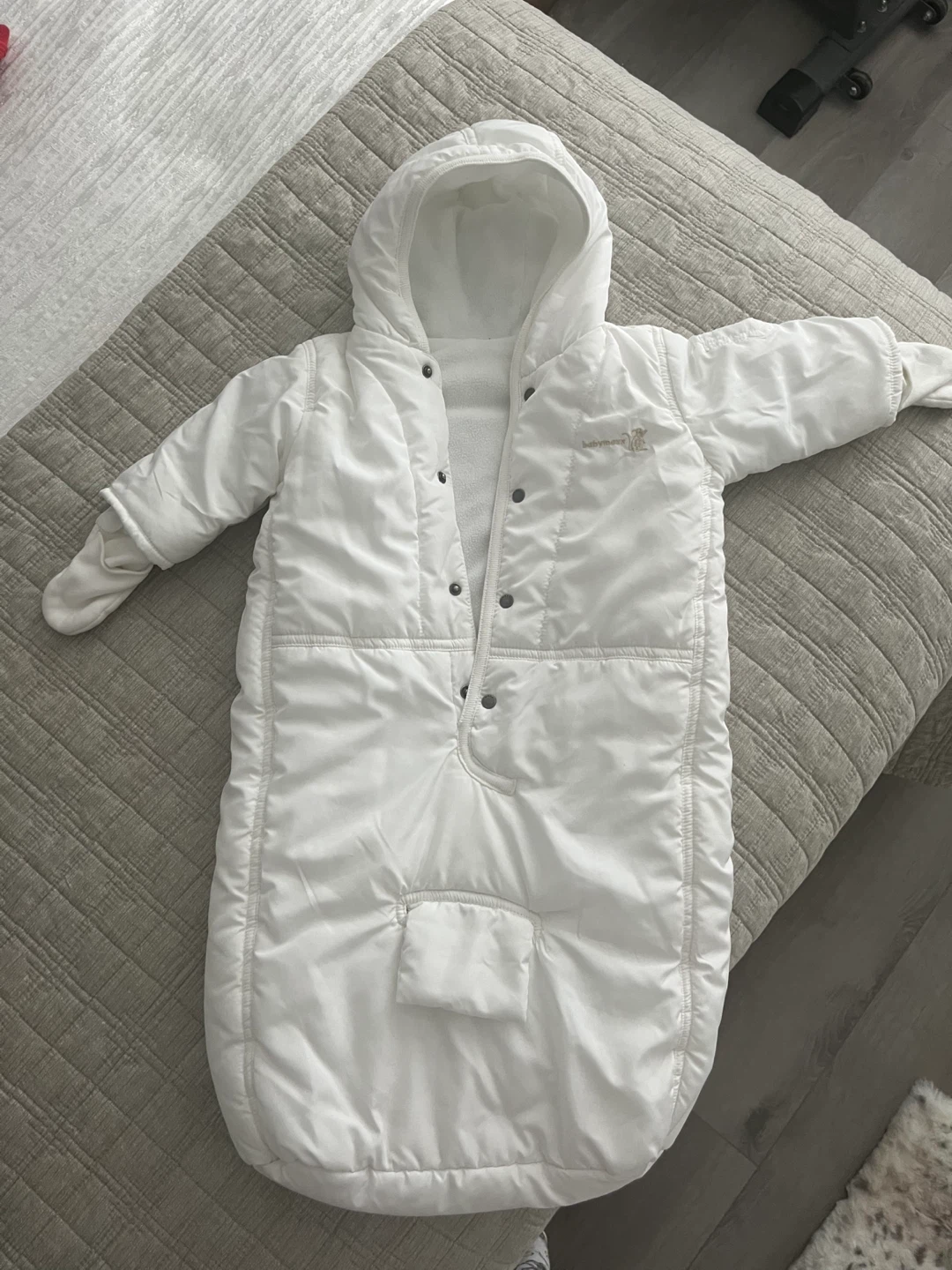 BabyMexx Snowsuit Bunting Bag 3-6 Months White