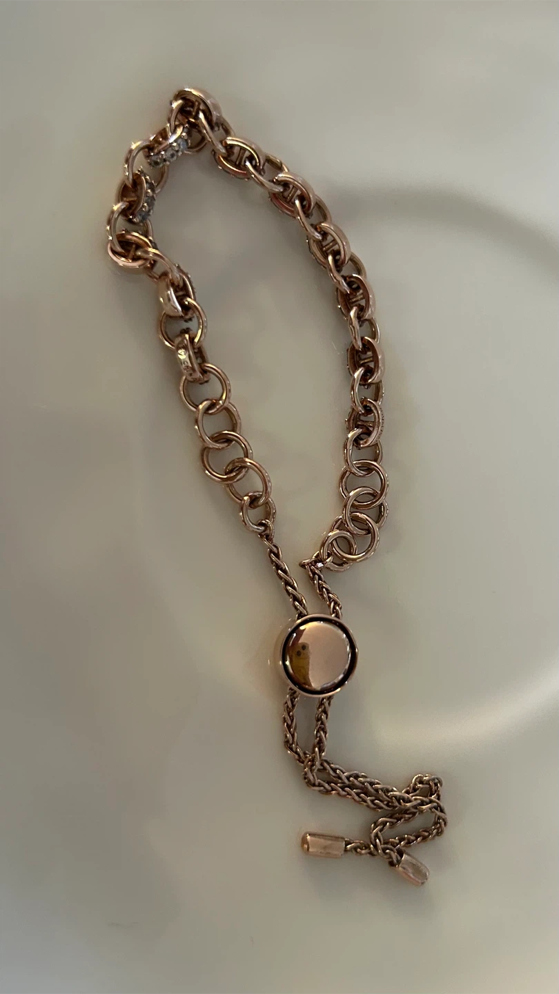 18k Rose Gold-plated on 925 silver Bracelet - photo 2