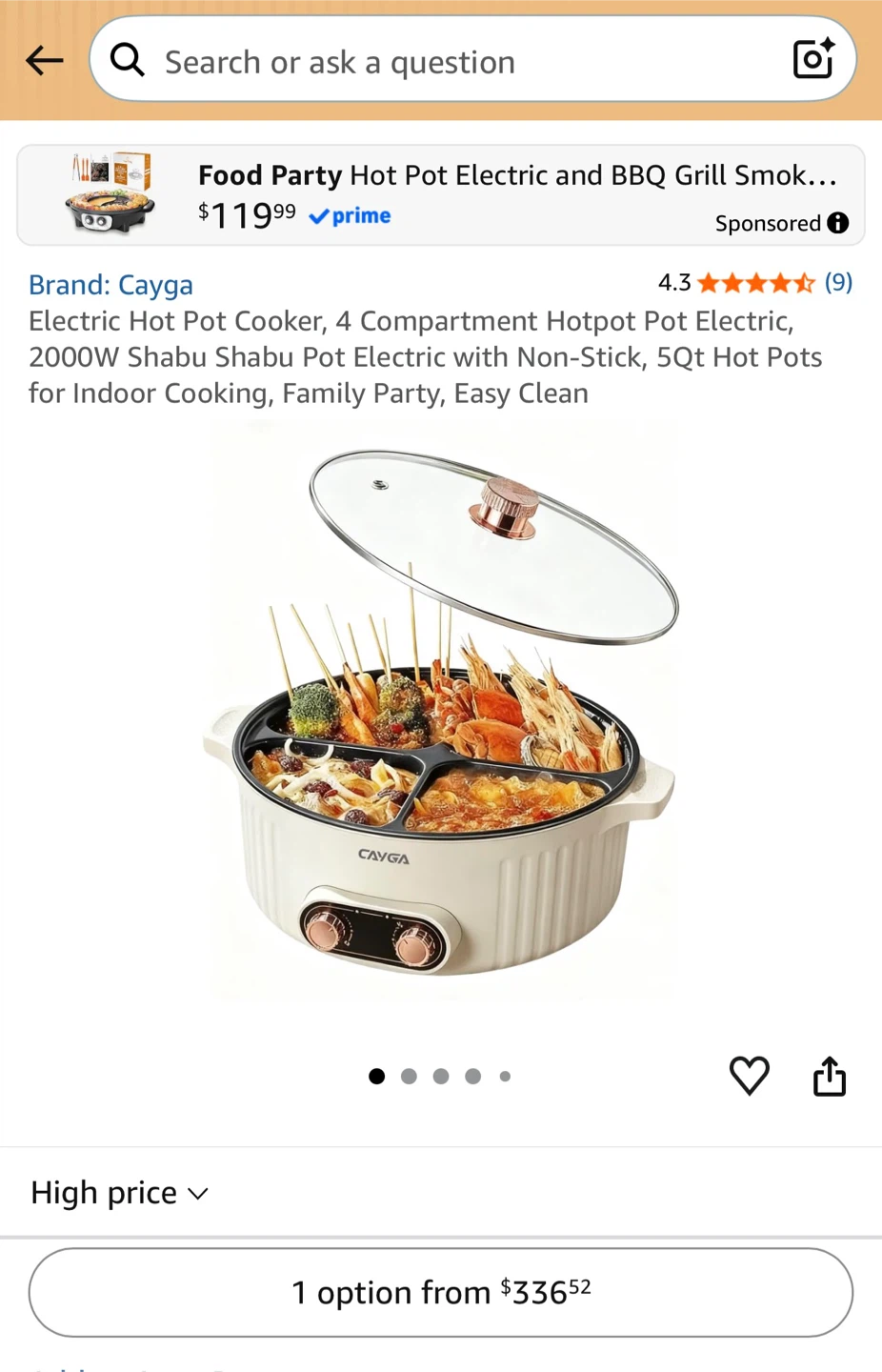 Cayga 4-Compartment Electric Hot Pot - photo 2