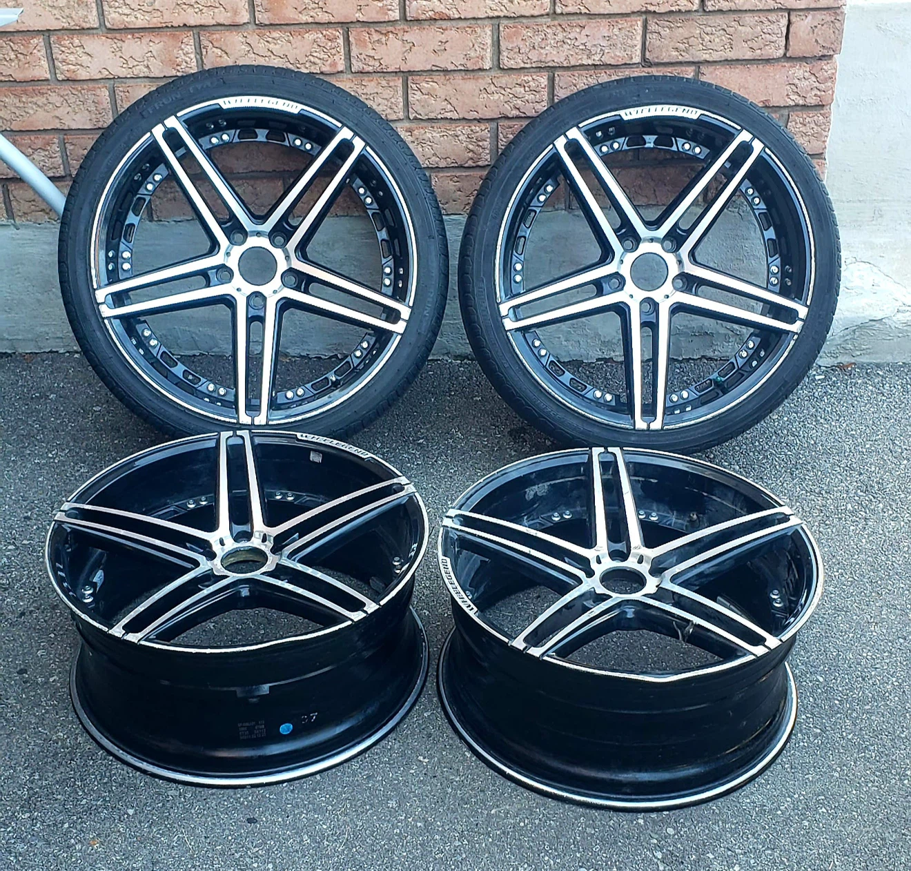 Set of 4 Used 235/35ZR19 Tires with Rims