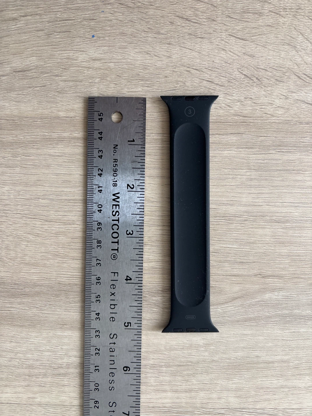 Apple Watch Band - Black Solo Loop, size 3 - photo 2