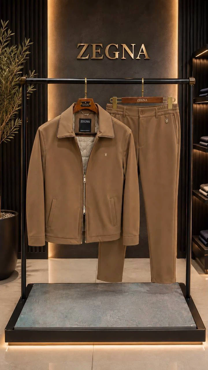 Zegna Jacket and Pants Set - Brown