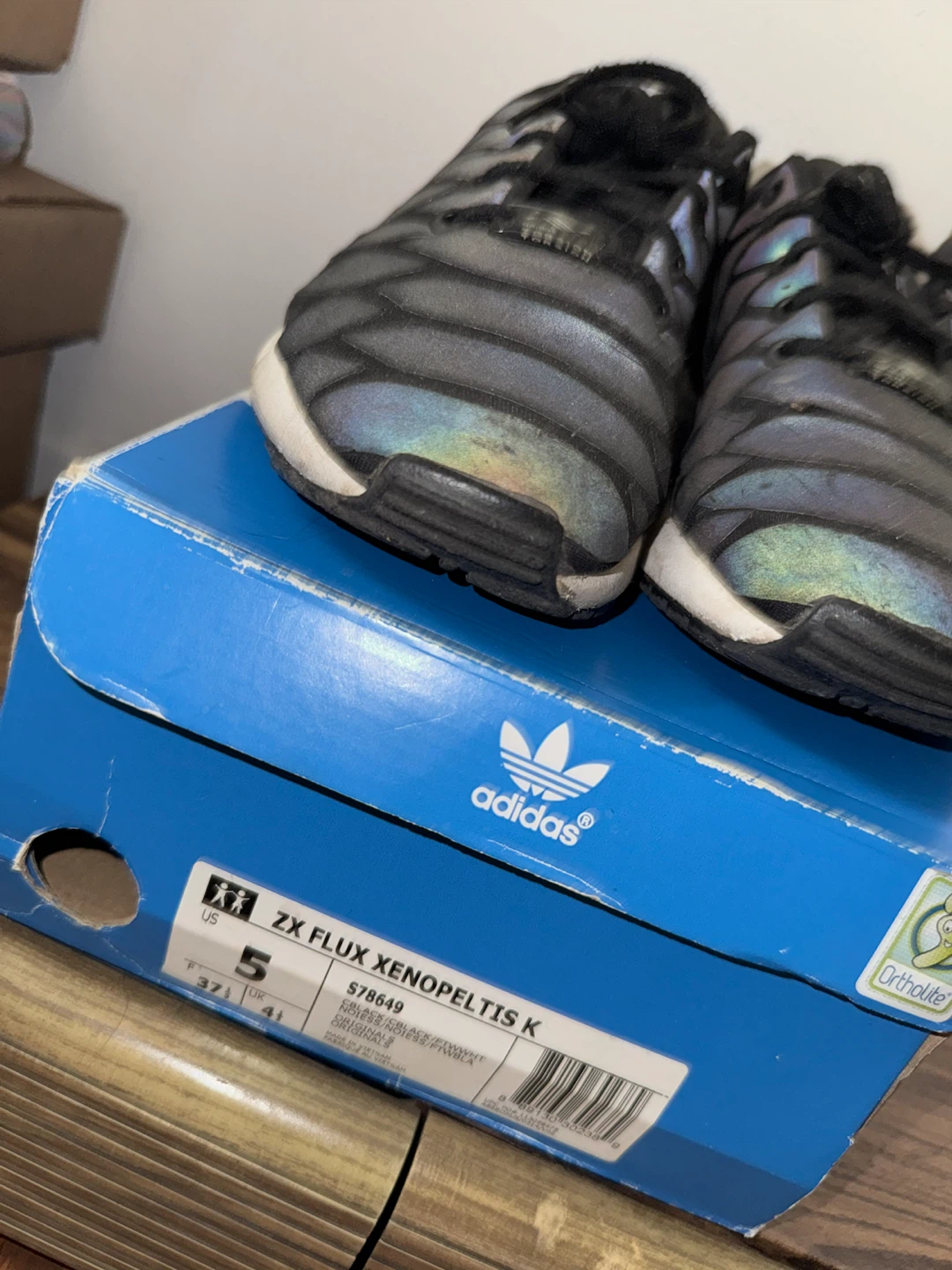 Adidas ZX Flux Xenopeltis K Sneakers Size 5 - photo 2