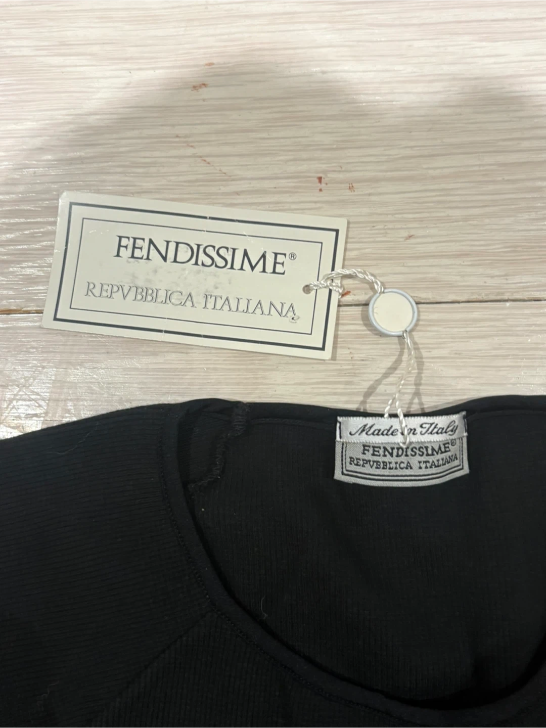 NWT Vintage Fendissime Fendi Sport Black Knit Italy Size M - photo 2