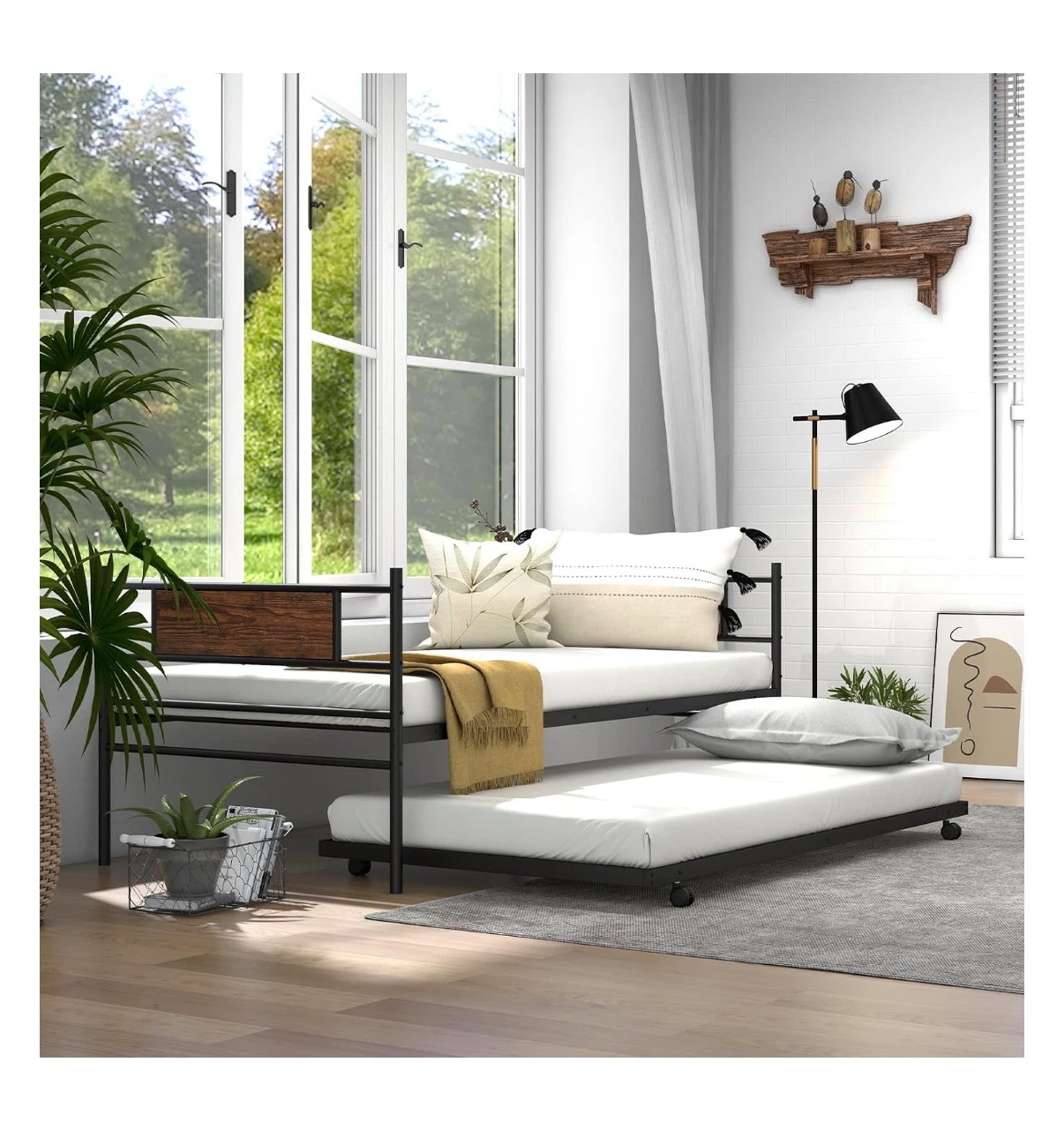 Metal Daybed with Pull-Out Trundle - photo 3