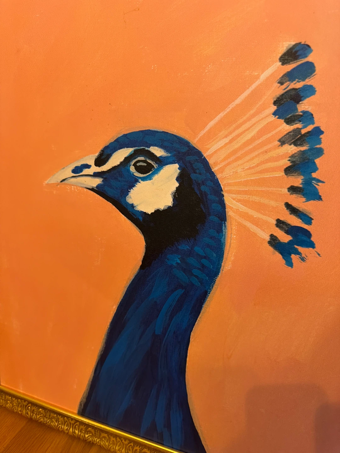 Framed Peacock Painting - photo 2