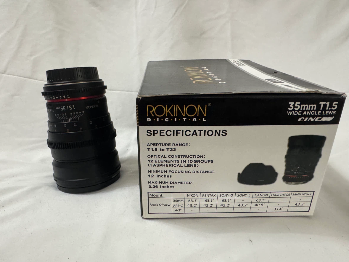 Rokinon 35mm T1.5 Cine Wide Angle Lens - photo 3